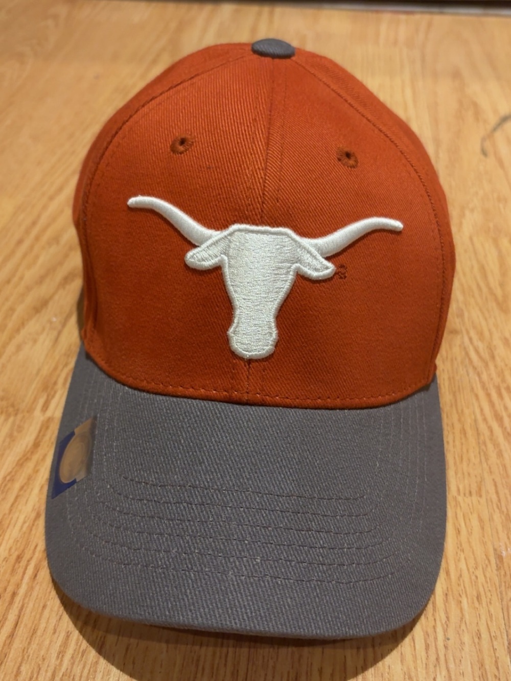 NCAA Two-Tone Cap with White Longhorn Logo - Orange & Gray